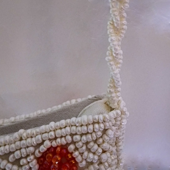 Hand Beaded Cherry Tree Mini Crossboddy Handbag - Picture 6 of 10